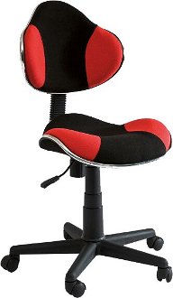 Študentská kancelárska stolička Q-G2 Čierna / červená,Študentská kancelárska stolička Q-G2 Čierna / červená 2