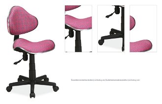 Študentská kancelárska stolička Q-G2 Ružový vzor,Študentská kancelárska stolička Q-G2 Ružový vzor 1