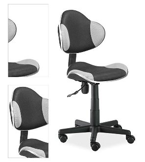 Študentská kancelárska stolička Q-G2 Sivá / čierna,Študentská kancelárska stolička Q-G2 Sivá / čierna 4