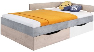 Študentská posteľ omega 120x200cm s úložným priestorom -