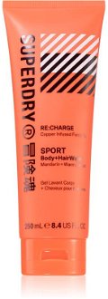 Superdry RE:charge sprchový gél na telo a vlasy pre mužov 250 ml
