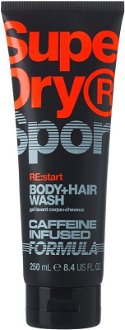 Superdry RE:start sprchový gél na telo a vlasy pre mužov 250 ml