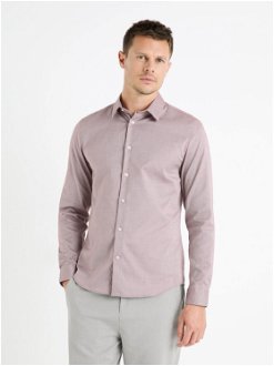 Svetlo fialová pánska košeľa Celio Narox