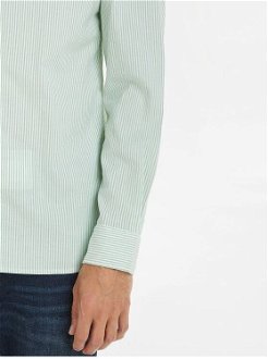 Svetlo zelená pánska pruhovaná košeľa Tommy Hilfiger 1985 Oxford 9