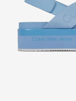 Svetlomodré dámske sandálky na platforme Calvin Klein Jeans 8