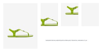 Svetlozelené dámske sandále Michael Kors Mallory Jelly 1