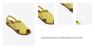 Svetlozelené dámske sandálky Melissa Sauce Sandal 1