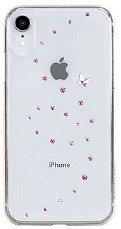 Swarovski kryt Papillon pre iPhone XR - Rose Sparkles