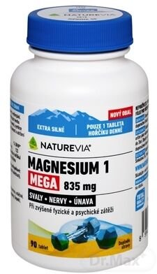 SWISS NATUREVIA MAGNESIUM 1 MEGA 835 mg