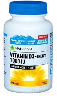 Swiss Naturevia Vitamin D3 Efekt 1000 I.U.