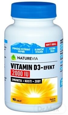 Swiss Naturevia Vitamin D3-Efekt 2000 I.U.