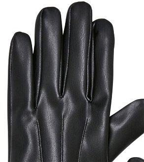 Synthetic leather basic gloves black 6