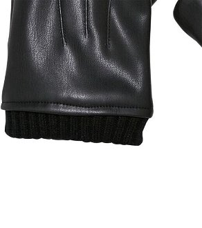Synthetic leather basic gloves black 8