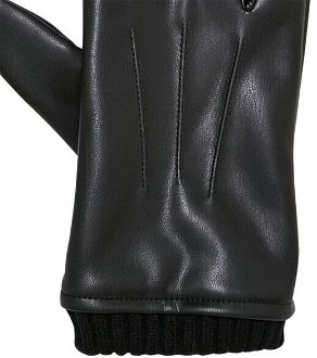 Synthetic leather basic gloves black 9