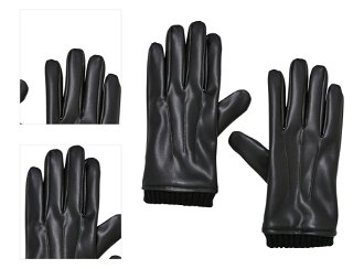 Synthetic leather basic gloves black 4