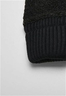 Synthetic leather gloves Sherpa black 8
