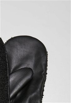 Synthetic leather gloves Sherpa black 7