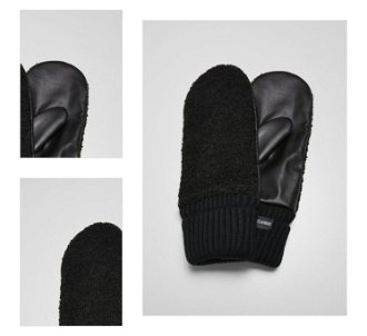 Synthetic leather gloves Sherpa black 4