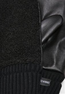 Synthetic leather gloves Sherpa black 5