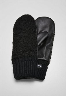 Synthetic leather gloves Sherpa black 2
