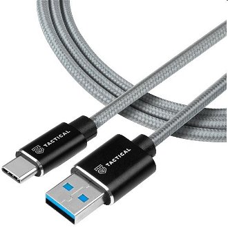 Tactical kevlarový USB-A/USB-C kábel, 0,3 m