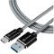 Tactical kevlarový USB-A/USB-C kábel, 1 m