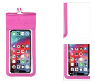 Tactical univerzálne vodeodolné puzdro pre smartfóny L/XL, pink (IPX8) 3