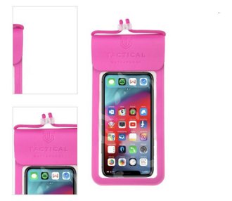 Tactical univerzálne vodeodolné puzdro pre smartfóny L/XL, pink (IPX8) 4