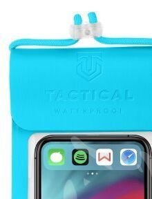Tactical univerzálne vodeodolné puzdro pre smartfóny XXL, blue (IPX8) 6