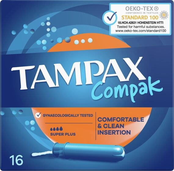 Tampax Compak Super tampóny s aplikátorom 16ks