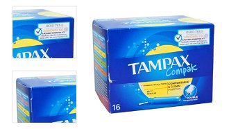 TAMPAX Compak Tampóny s aplikátorom Regular 16 ks 4