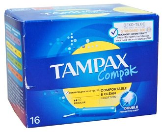 TAMPAX Compak Tampóny s aplikátorom Regular 16 ks 2
