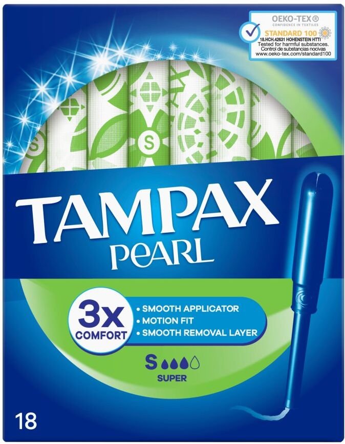 Tampax Pearl Super Tampóny S Aplikátorem18 ks