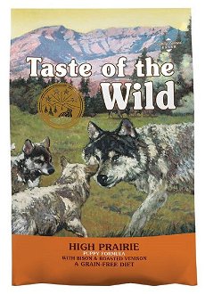 Taste of the Wild Dog High Prairie Puppy bizón a zverina 2 kg