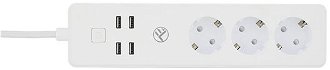 Tellur WiFi Smart Power Strip, 3× 4× USB 4 A, 2200 W, 10 A, 1,8 m