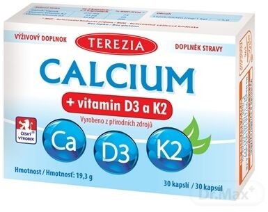 TEREZIA CALCIUM + vitamín D3 a K2