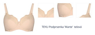 TEYLI Podprsenka 'Marte'  telová 1