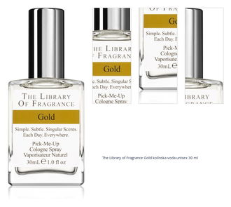 The Library of Fragrance Gold kolínska voda unisex 30 ml 1