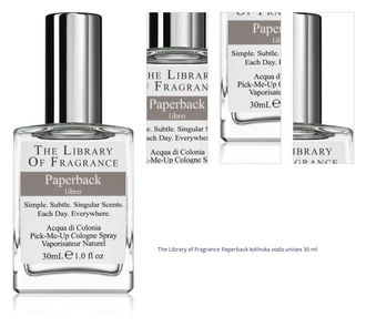 The Library of Fragrance Paperback kolínska voda unisex 30 ml 1