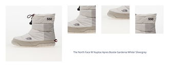 The North Face W Nuptse Apres Bootie Gardenia White/ Silvergrey 1