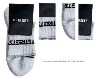 The Streets Socks White Mid - Unisex - Ponožky The Streets - Biele - STRTSSCKSWHTMD2 - Veľkosť: XL 1