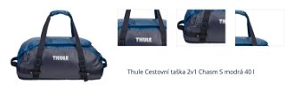 Thule Cestovní taška 2v1 Chasm S modrá 40 l 1