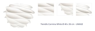 Tienidlo Carmina White Ø 48 x 36 cm - UMAGE 1