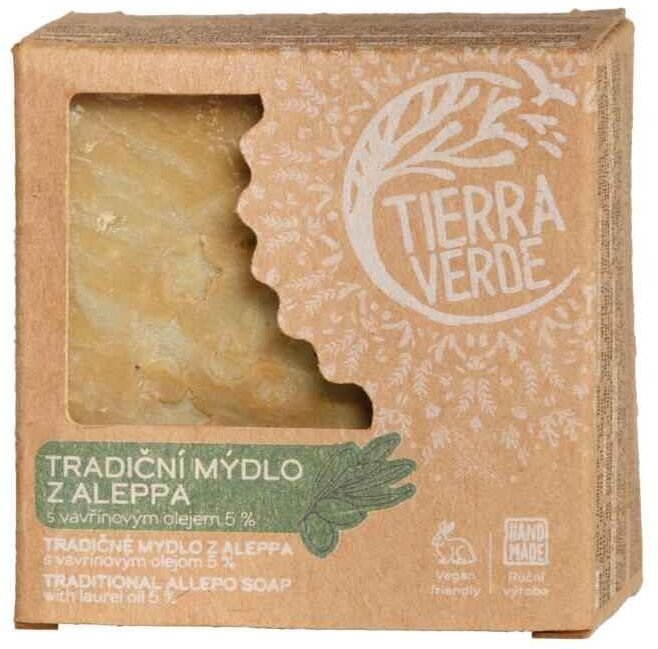 TIERRA VERDE Mydlo Aleppo 5 % (v krabičke 190 g)