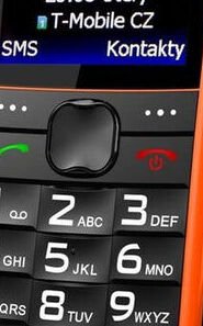 Tlačidlový telefón Aligator A675, oranžová 5