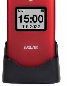 Tlačidlový telefón Evolveo EasyPhone FS, červená 8