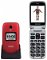 Tlačidlový telefón Evolveo EasyPhone FS, červená