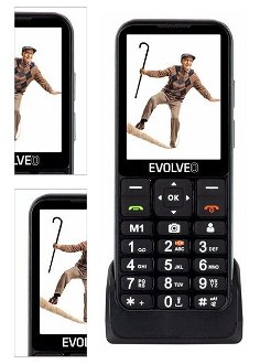 Tlačidlový telefón Evolveo EasyPhone LT, čierna 4