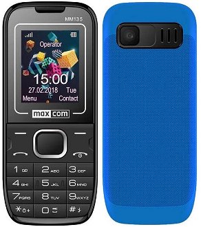 Tlačidlový telefón Maxcom Classic MM 135