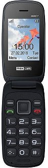 Tlačidlový telefón Maxcom Comfort MM817, červená 2